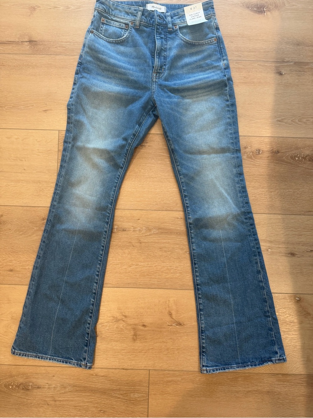 Madewell curvy vintage glare jeans NWT 27